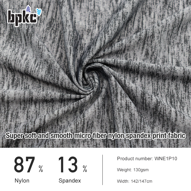 Super soft and smooth micro fiber  nylon spandex digital print circular fabric